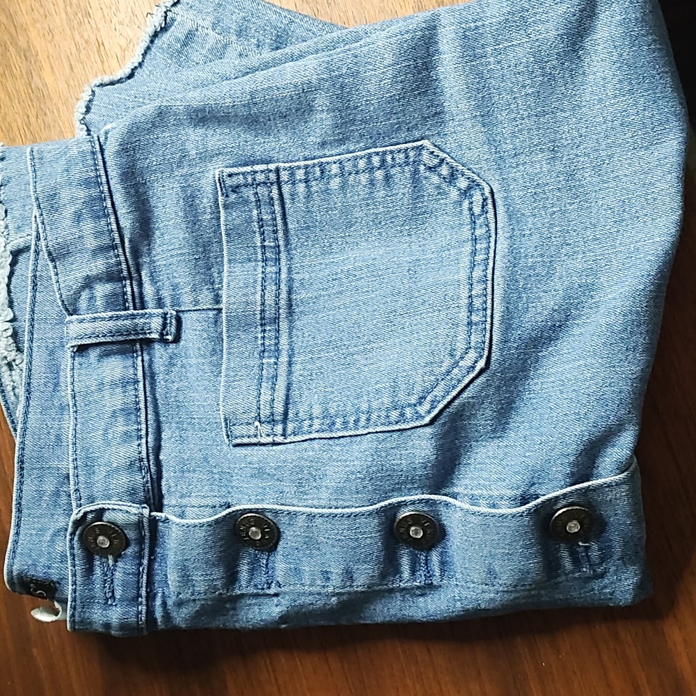 Jean Botton down skirt